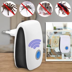 Ultralyd skadedyrsafviser - 100m², 22-65 KHz, sikker for kæledyr | BUGBUSTER