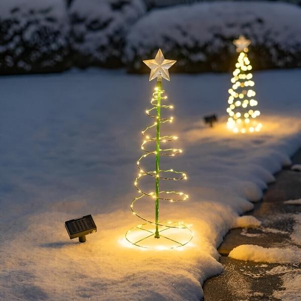 TREELUSTOR solcelledrevet juletræ