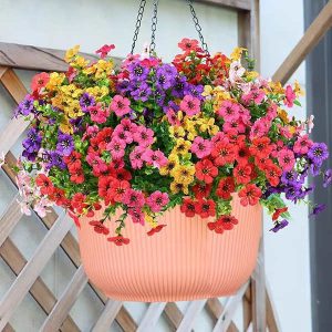 Evigtblomstrende grønne planter (6 stk./sæt) | ARTIFLOWERS
