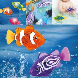 Svømmende robotfisk legetøj (4 stk./sæt) | FISHISWIM