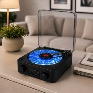 Retro 3-i-1 oceanbølgeprojektor, Bluetooth-højttaler og LED-stemningslys | VIVAPLAY
