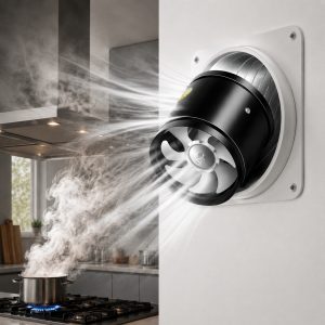 Udsugningsventilator til køkken, badeværelse og kontor - 160 m³/h eller 530 m³/h | VENTORIS
