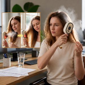 Elektrisk fugtighedskam til hår | MISTYCOMB